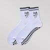 Women's Mid-Calf Yoga and Pilates Non-Slip Socks with Cartoon Shark Embroidery
