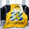 Coperta con Emblema Cresta del Leone IFK Adatta per Divani, Letti, Uffici e Campeggio - Regalo Perfetto per Halloween Natale
