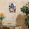 Korean Woman Portrait Metal Wall ArtUnframed Iron Sign Asian Modern Retro Home Cafe Bar Bathroom Decor