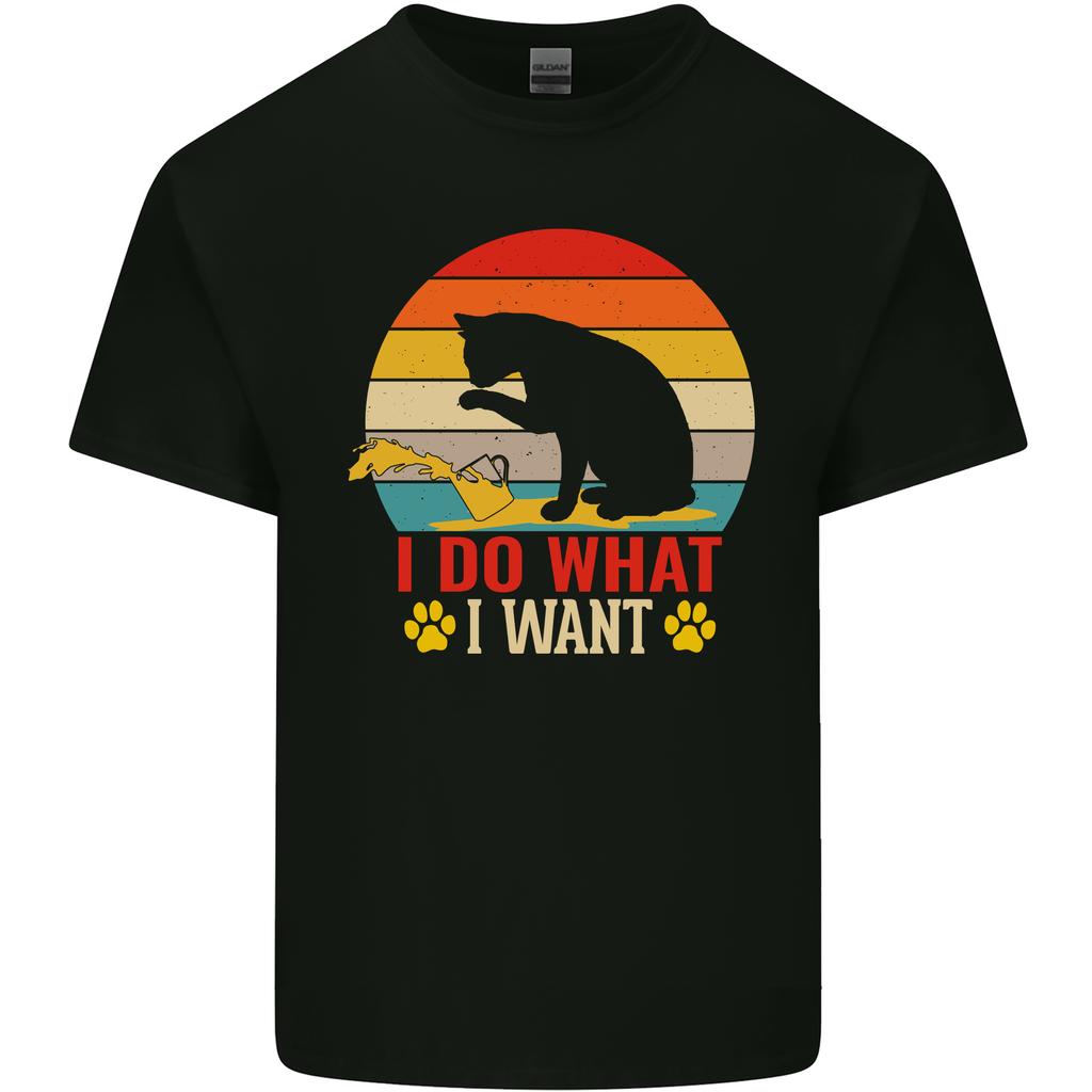Cat I Do What I Want Funny Kitten Lover Unisexs Light Cotton TShirt