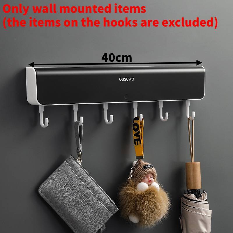Modern Minimalist Wall Mount Door Hook With Abs Material For Bathroom And Toilet Storage