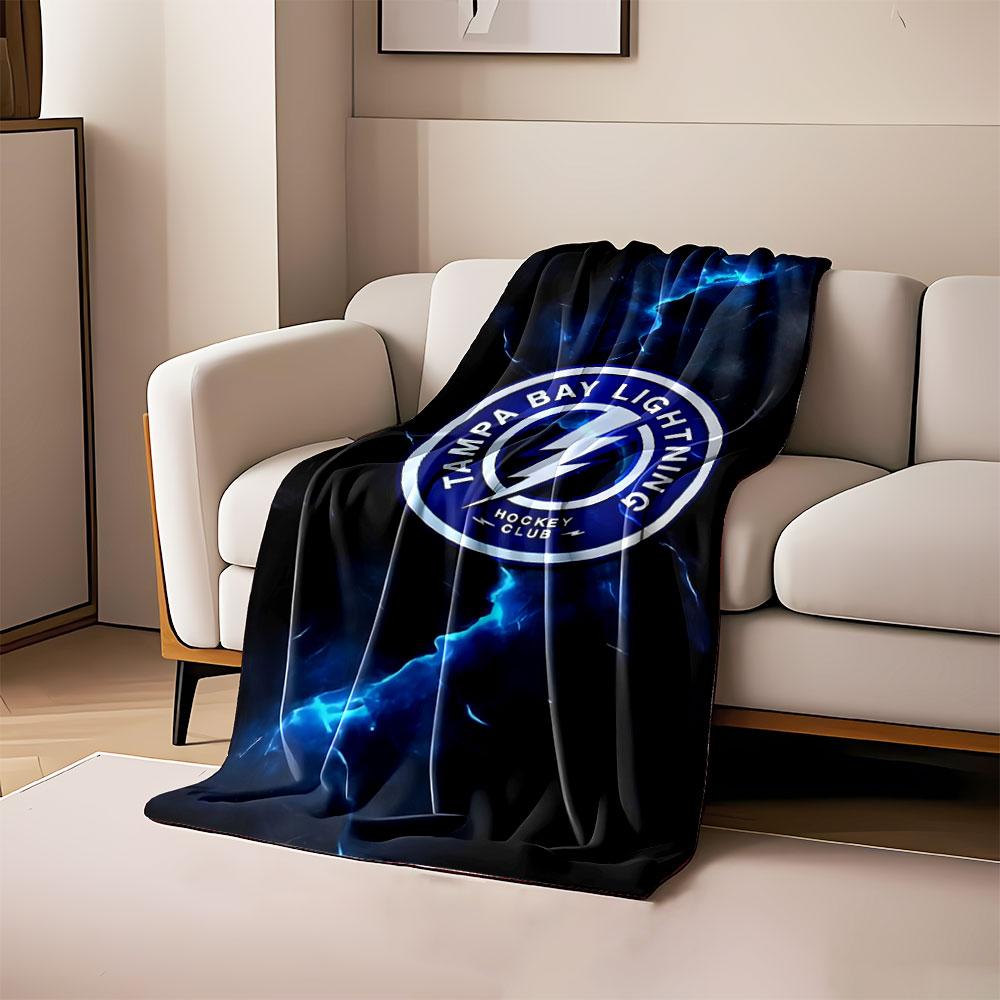 Tampa Bay Lightning Logo Blanket print blanket soft and cozy perfect for the living room bed sofa or a nap,gift
