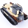 Compatible Tank Model Weapon Military Base War Scene Soldier Small Particle Building Block Assembly
