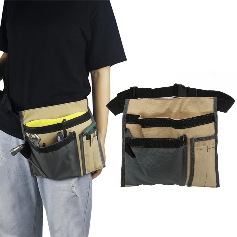 5-Pocket Tool Belt Bag Adjustable Belt Storage Bag Utility Belt Bag Electrician Maintenance хаки