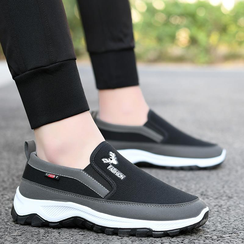 [2025] Middle-aged and Elderly Men's Walking Shoes Are Comfortable and Breathable Soft-soled Non-slip Elderly Shoes Casual Shoes Cloth Shoes