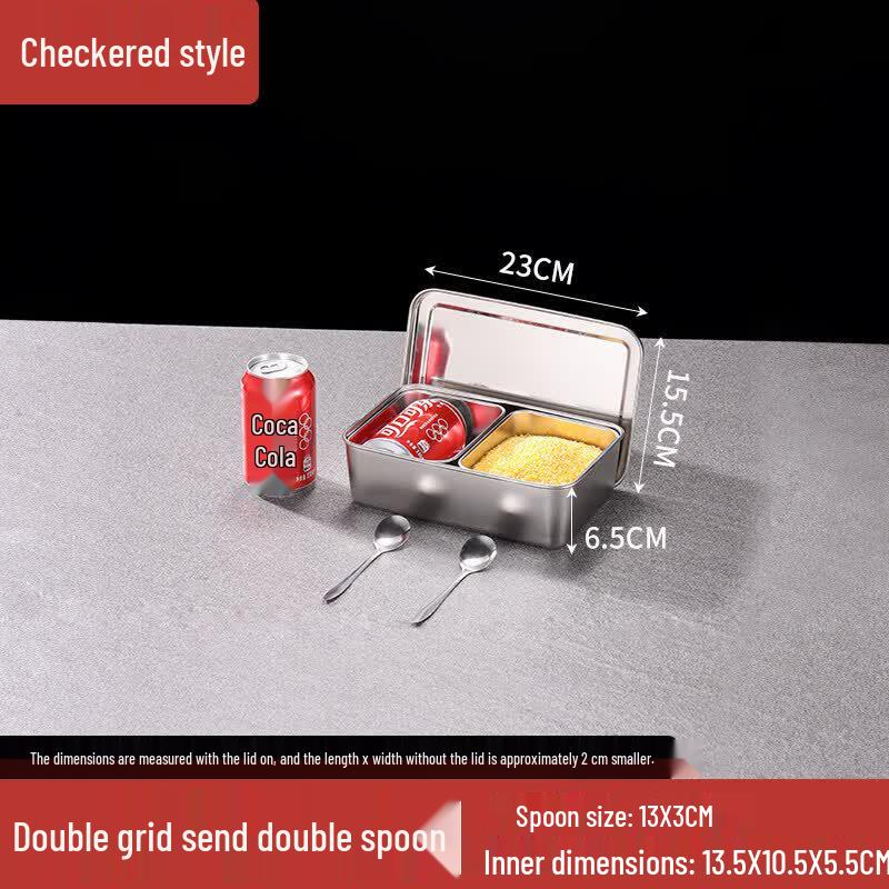 Commercial Stainless Steel Condiment Box Set with Lid