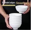 Commercial Drop-Resistant White Melamine Rice Bowl