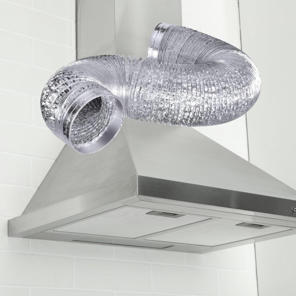 SLMYCAO Exhaust Duct Hose, Aluminum Telescopic Exhaust Hose, For Ventilation, Exhaust, Diameter 3.9 inches