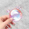 50 Transparent Bubble Stickers: Waterproof, Colorful PET Cartoon Designs for DIY Journals, Phones, and Computers