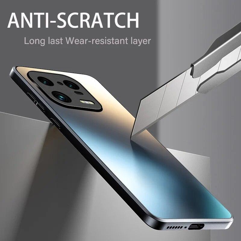 AG Silicon Matte Glass Case for Xiaomi Mi 14 13 13T 12 12x 12T 11 Ultra 10 Poco F3 F4 F5 Pro Frosted Camera Lens Shockproof Protective Case