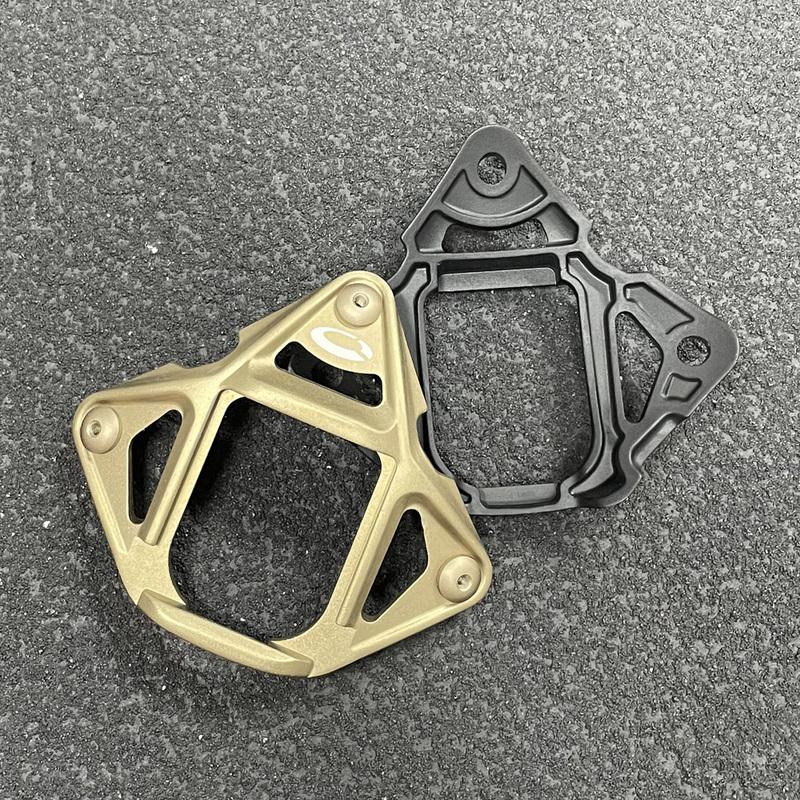 Tactical Helmet Frame Mount NVG Shroud Adapter 3 Hole Skeleton ARC Rail Lightweight Aluminum for FAST MICH Helmet