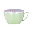 Stainless Steel Bowl with Handle Solid Color Anti Scalding Instant Noodles  Mixing Bowl Kitchen Tableware Food  Accessory