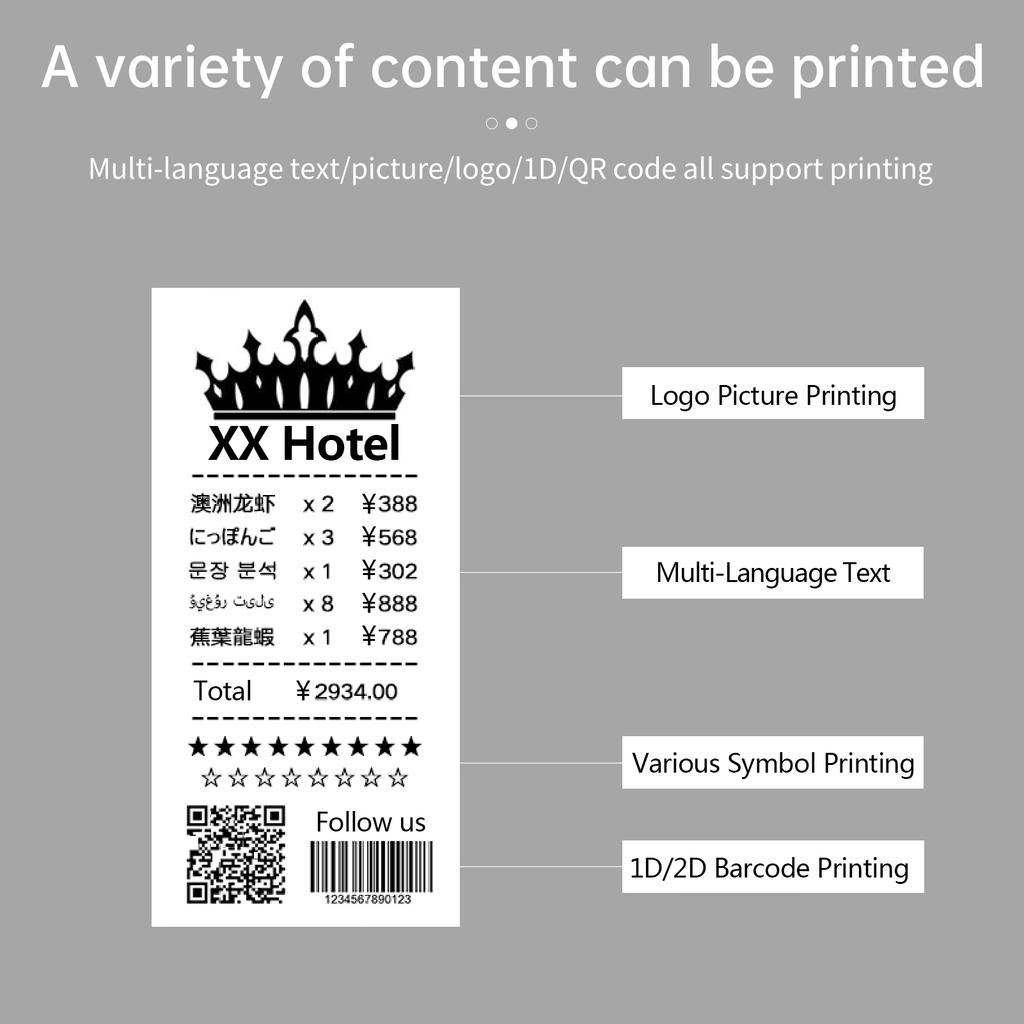 Buy Portable Bt 80mm Thermal Receipt 