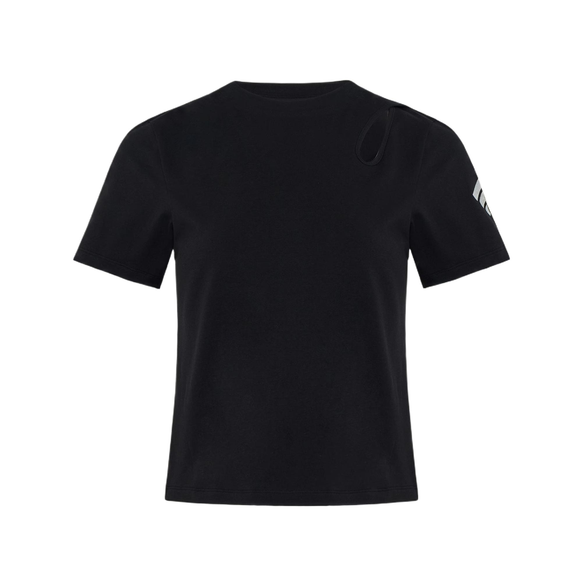 Adidas T Shirts Women s Black Crew Neck KZ5446 L