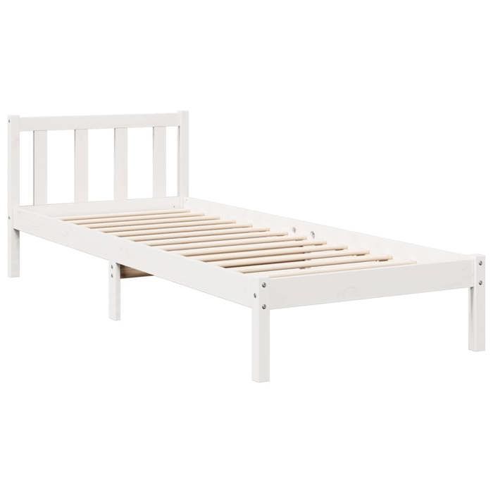 VidaXL Cadre de lit extra long sans matelas 80x220 cm bois massif pin, lit, meuble de chambre à coucher, lit en bois, lit 852443