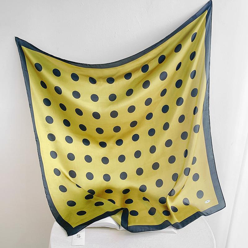 

90 см квадратный большой квадратный шарф Four Seasons, роскошная декоративная рубашка, профессиональный платок, повязка на голову, солнцезащитный платок 90*90cm