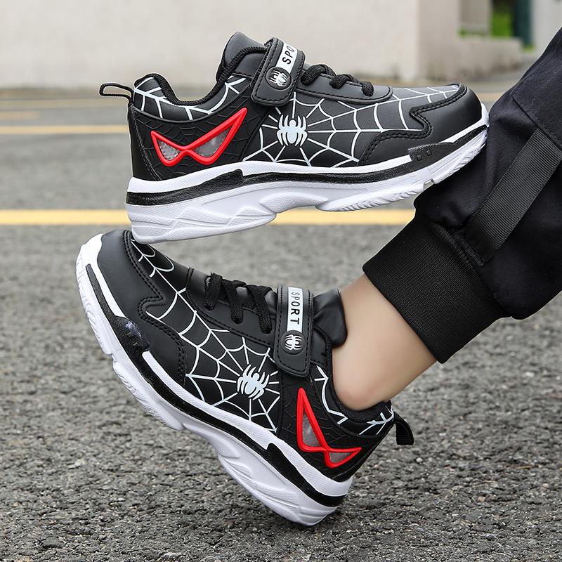 Kinderschuhe Jungen Sneaker Rot PU-Leder Kinder Sneaker Neue Mode Lässig Mode Sport Outdoor Laufschuhe Tennisschuhe für Jungen