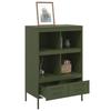 Highboard Olive Green 68 X 39 X 101.5 Cm Steel
