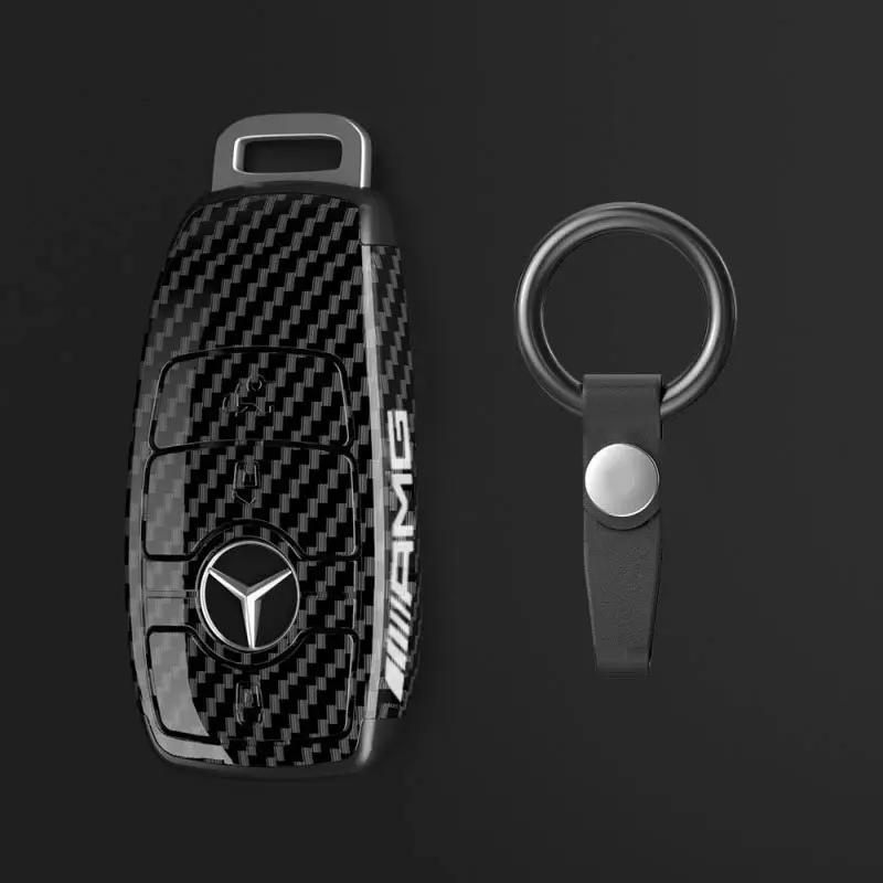 

For Mercedes Benz Car Key Rings For Mercedes Benz AMG A B C E S Class W204 W205 GLC CLE CLA GLB GLC GLS W177 W222 Car Key Case C
