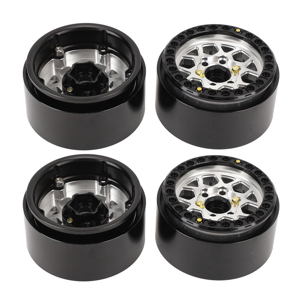 RC Vehicle Wheels Rims Aluminum Alloy 110 Scale 1.9in Metal Wheel Hub for Remote Control Car Model