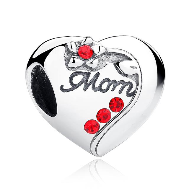 2022 New 925 Sterling Silver Heart &Mum Dangle Dream Catcher Charm Fit Original Fashion Bracelet Diy Jewelry For Women