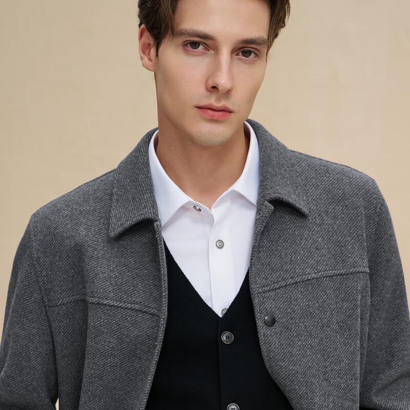 EMZ Erdos Men's Wool Blend Business Casual Jacket