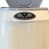 Smart Trash Can Stainless Steel Automatic Motion Sensor Large Capacity Waste Bin for Home Beige