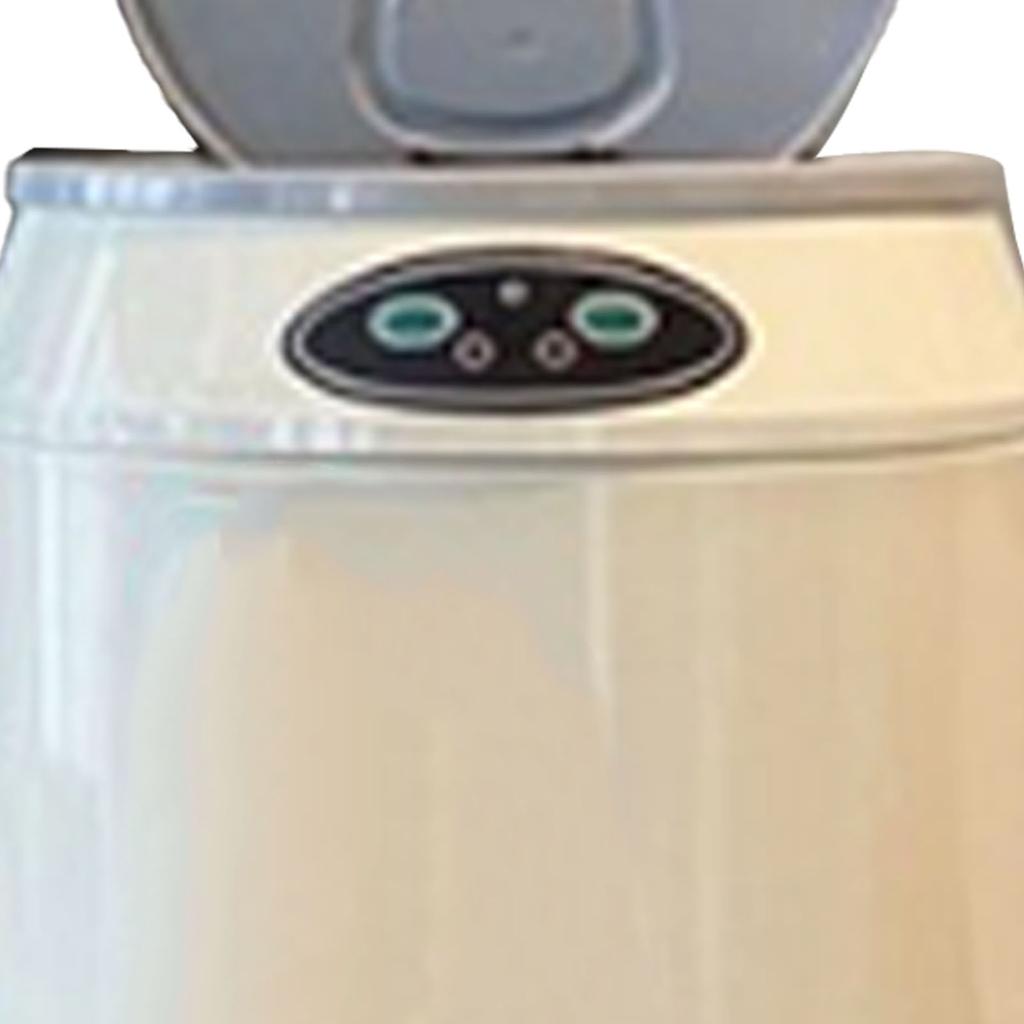 Smart Trash Can Stainless Steel Automatic Motion Sensor Large Capacity Waste Bin for Home Beige