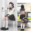 City Sea Sky Sailor Long Set for High School Cute Embroidered School Short Halloween Student Junior High School Cultural School Graduation Authentic