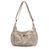 Trendy Solid Color Large Capacity Women's Bag 2025 New Fashion Shoulder Bag High Sense Casual Versatile Tote Bag