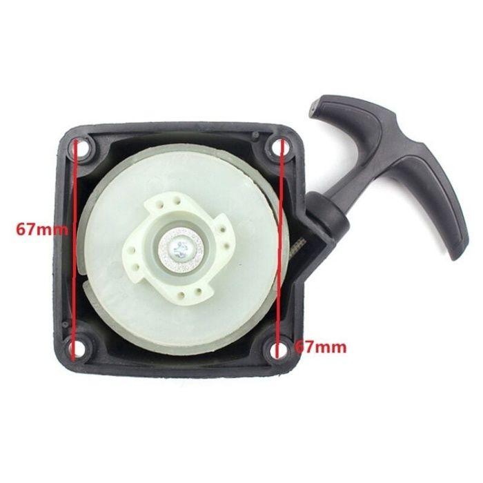 Recoil Starter (traction Plate) 40-5 – 67 Mm, Black, PA6/aluminum Alloy, 1 Piece