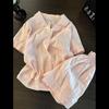 Gentle wind short-sleeved pajamas women's pure cotton can be worn outside cardigan shorts loungewear large size set 1011 new models