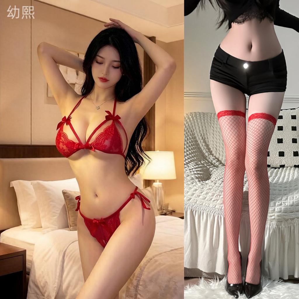 Sexy underwear lace bra panties pure temptation pajamas three-point sexy hot suspender suit women