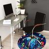 1pc Office Carpet Chair Mats Ocean Life Circular Artwork Perfect for Decorating Office Chairs, Living Rooms, Or Bedrooms