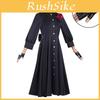 Puis-je demander une dernière chose : Costume Cosplay Robe Noire Scarlett avec Satin et Soie pour Halloween Fans d'Anime