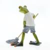 Frogs Statues for Garden Resin Mopping Frogs Figurines Outdoor Lawn Ornament Frogs Garden Statues Housewarming Gift