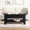 Coffee Table Black Oak Look 102 X 55 X 42 Cm Engineered Wood