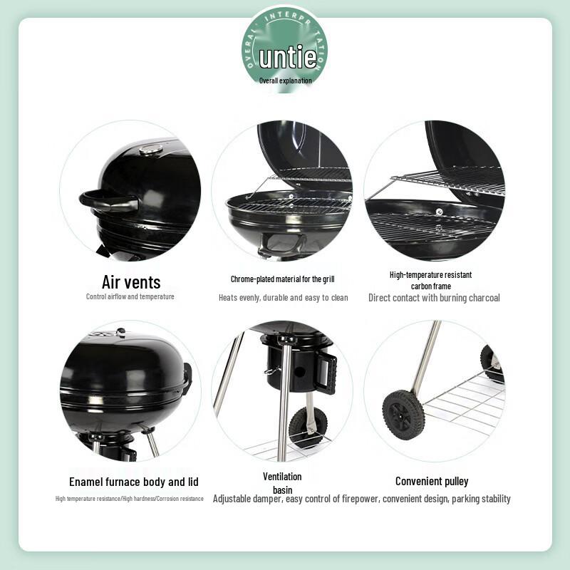 Zhi Shi Large Outdoor Portable Charcoal Grill