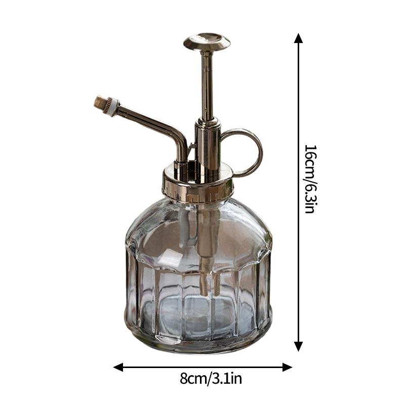 Vintage-Gießkanne aus Glas, Retro-Luftdruck-Sprühflasche, Bewässerungsflasche für Gartenpflanzen, Haushaltssprinkler, Desinfektionswerkzeug