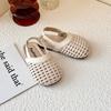 Girls' Summer New Soft Sole Woven Closed-Toe Sandals Korean Style Baby Sandals Girls' Beach Shoes