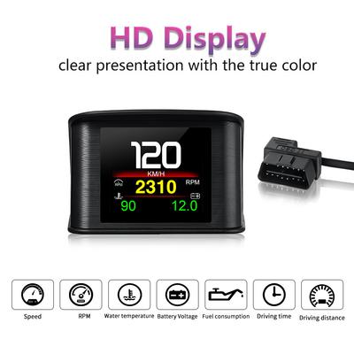 HUD Head-up display P10-PRO OBD Yerleşik Bilgisayar Akıllı Araç Sistemi P10 Obd2 Çok Fonksiyonlu Ekran Göstergesi Aşırı Hız Alarmı