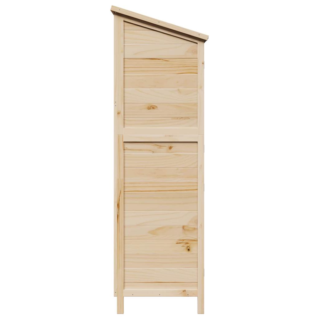 Garden Shed Natural 106 x 56 x 176.5 cm Solid Spruce Wood
