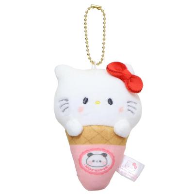 Sanrio Characters X Mochimochi Panda Mascot Kitty Ice Cream Sanrio [Kamio Japan] [Mascot] Keychain/Hello