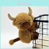 Highland Cow Plush Toy With Soft Short Pile For Kids And Collectors