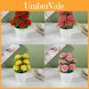 Artificial Flower Pot With 12 Ball Chrysanthemum For Home Decor And Gift