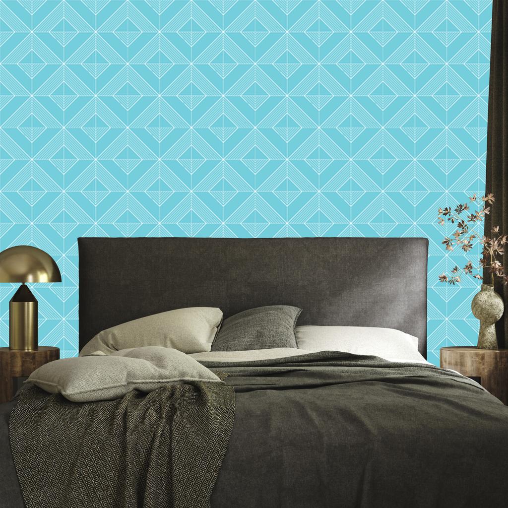 Wallpaper Geometric Rhombuses Celadon, Celadon Background 50x1000
