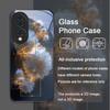 Elegant Floral Vintage Flower Pattern Tempered Glass Phone Case for Huawei Honor 200 Lite 100 Pro 90 80 GT Magic 7 6 X8 X9 Cover