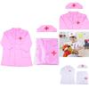 Authentic Halloween Kids Doctor Nurse Cosplay Costume Uniform Set- Soft Comfortable Bright Colors Perfect For Role Play Carnival Party
