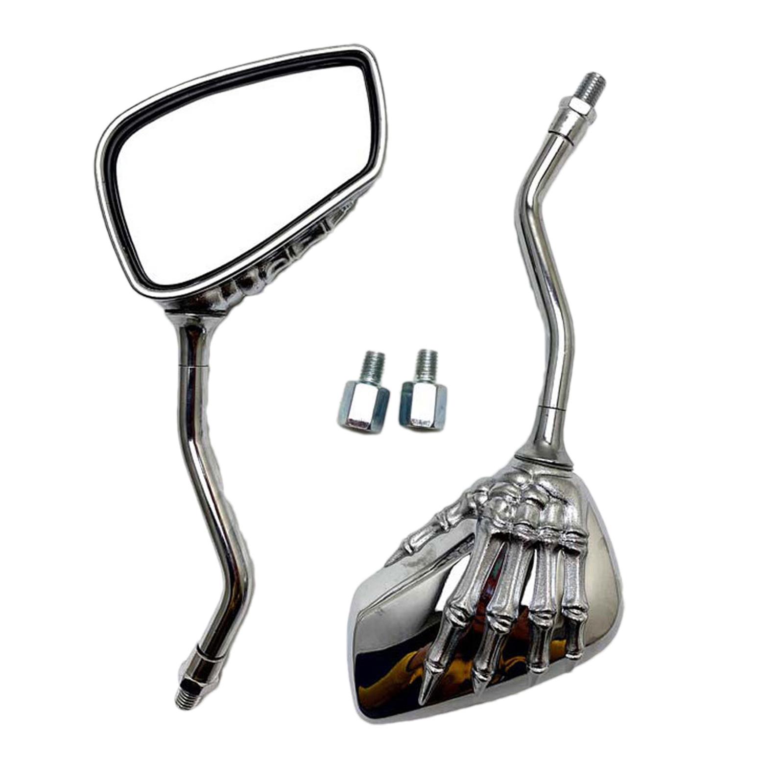 

Универсальное велосипедное зеркало 8/10 мм универсальное зеркало заднего вида для мотоцикла с черепом безопасное велосипедное зеркало-отражатель для мотоциклов белый