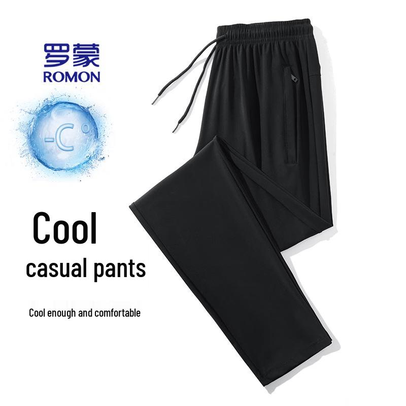 ROMON Men s Ice Silk Quick-Dry Casual Pants 3XL